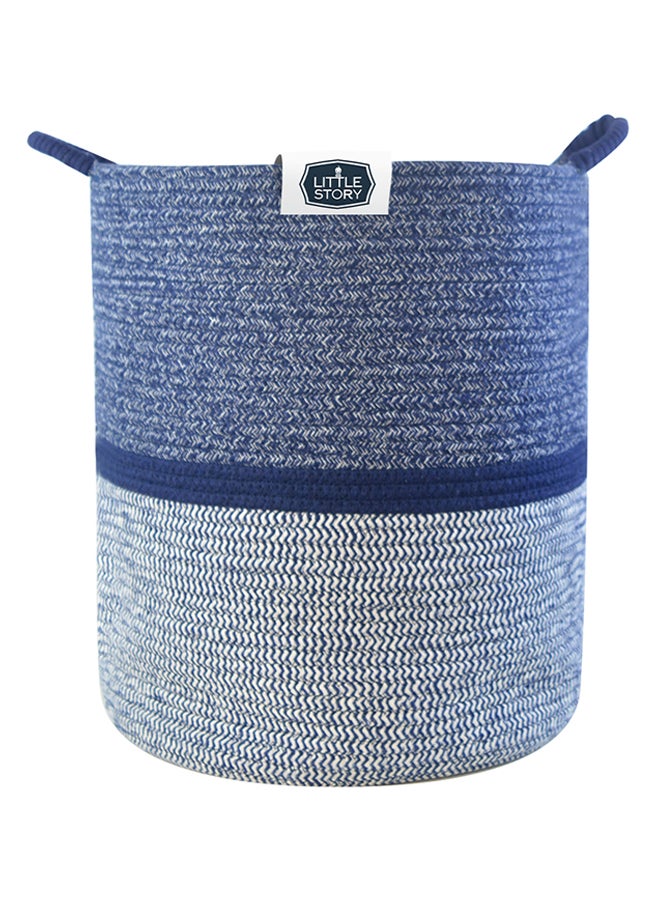 Cotton Rope Diaper Caddy XL - Blue