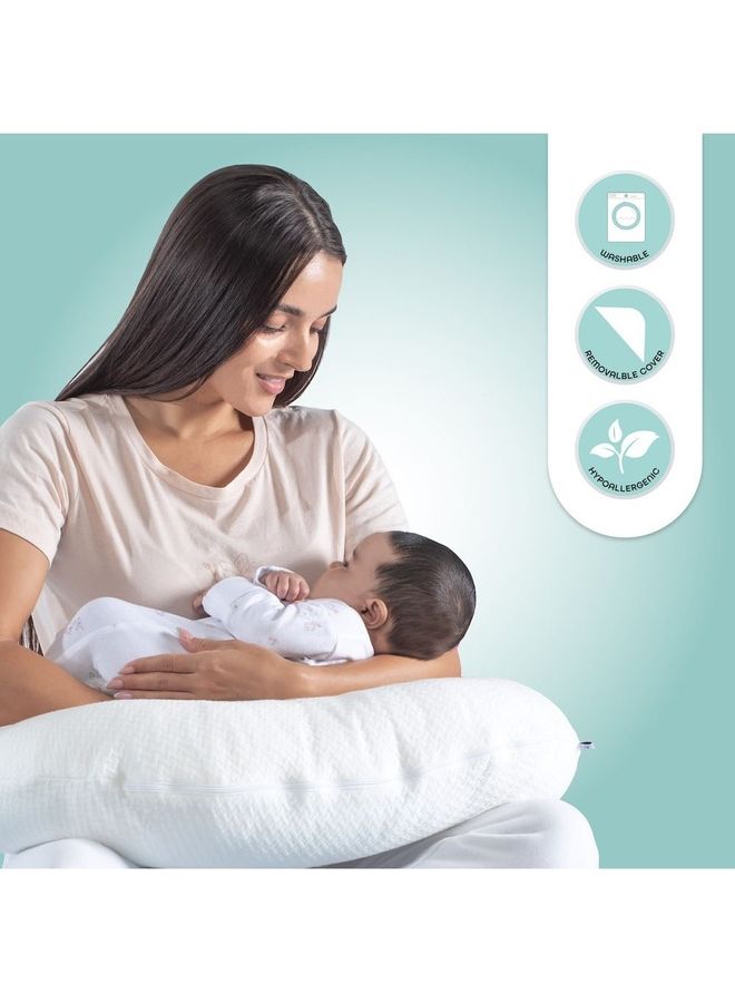 Organic Feeding Nursing Pillow - White