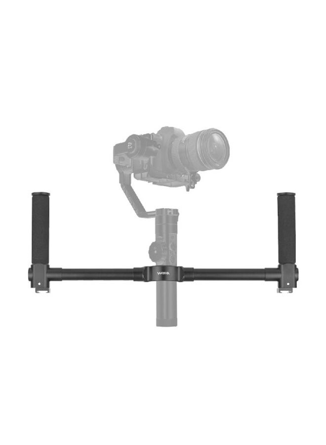 Dual Grip Handheld Bracket Handlebar Black