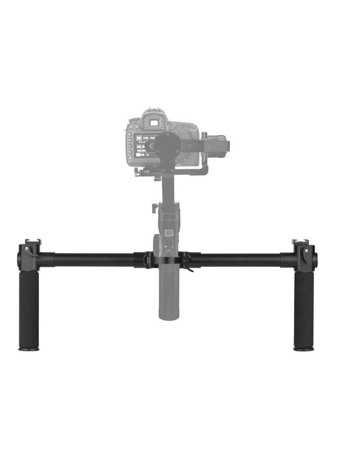 Dual Grip Handheld Bracket Handlebar Black