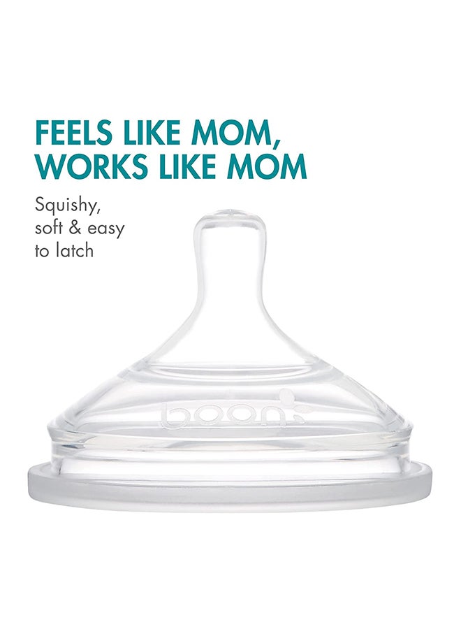 3-Piece Nursh Feeding Bottle Set (0M+) 4ounce - Assorted