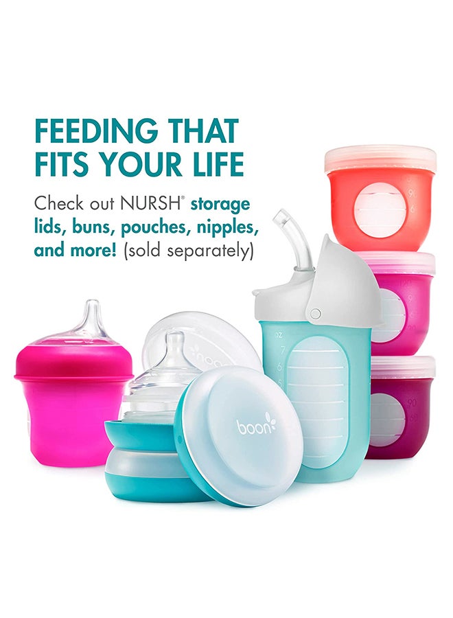 3-Piece Nursh Feeding Bottle Set (0M+) 4ounce - Assorted