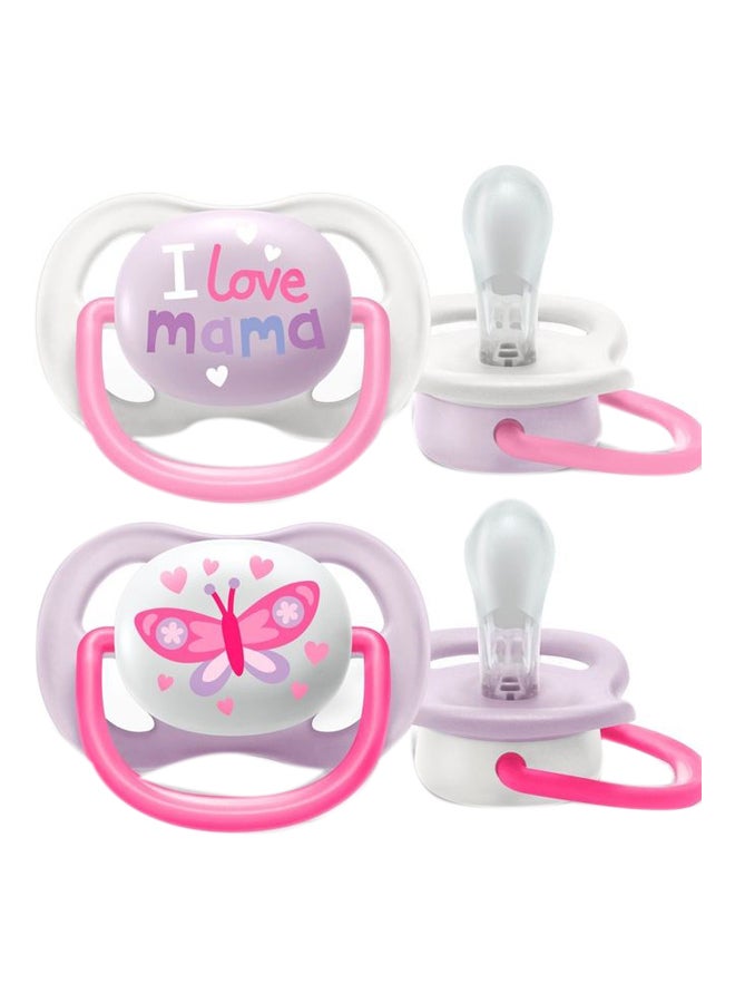 2-Piece Ultra Air Pacifiers Including Sterilizers