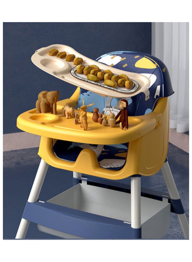 Baby 3 in 1 High Chair adjustable Hight for Babies and Toddlers