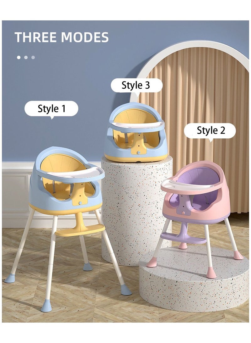 Baby HighChair for Babies and Toddlers, 3 in 1 Adjustable Hight Baby High Chair for Dinning , Rest Chair and Playing Toys