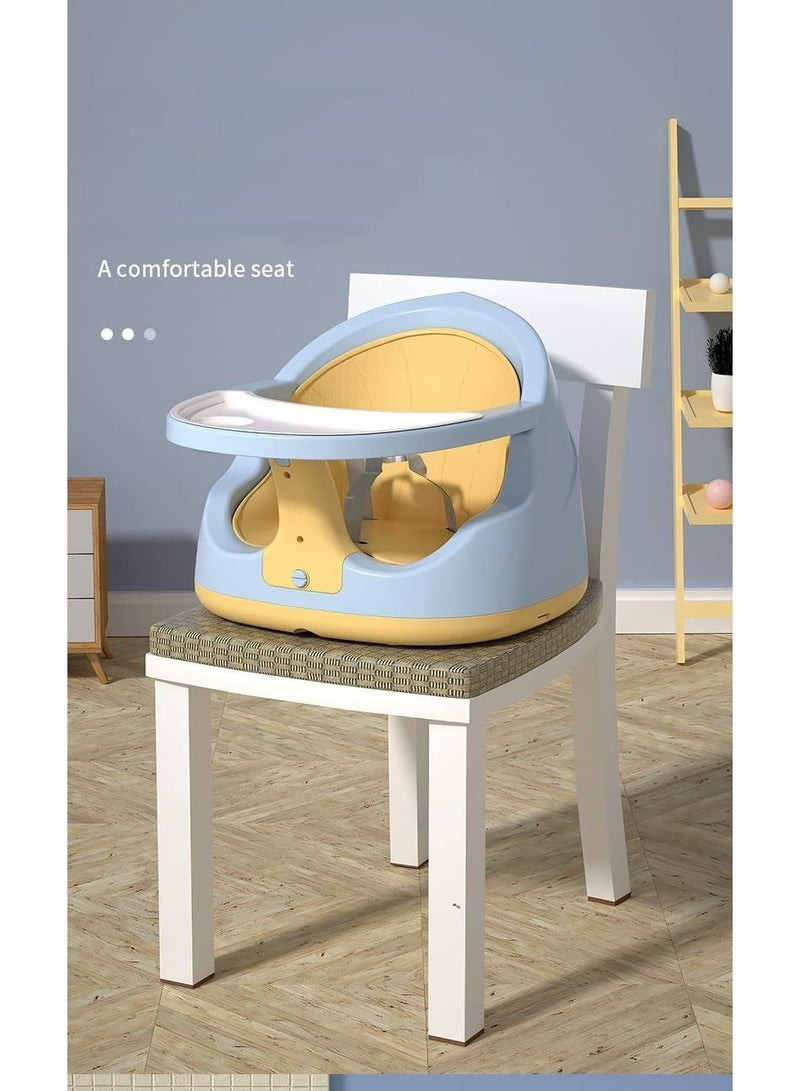 Baby High Chair for Dinning 3 in 1 Rest Chair and Playing Toys(Sky Blue)