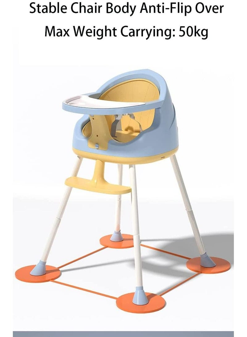 Baby High Chair for Dinning 3 in 1 Rest Chair and Playing Toys(Sky Blue)