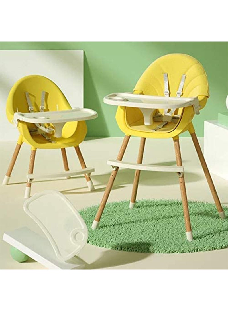 Baby Dining Chair 3-in-1 Portable High Chairs (YEllow and Yellow)