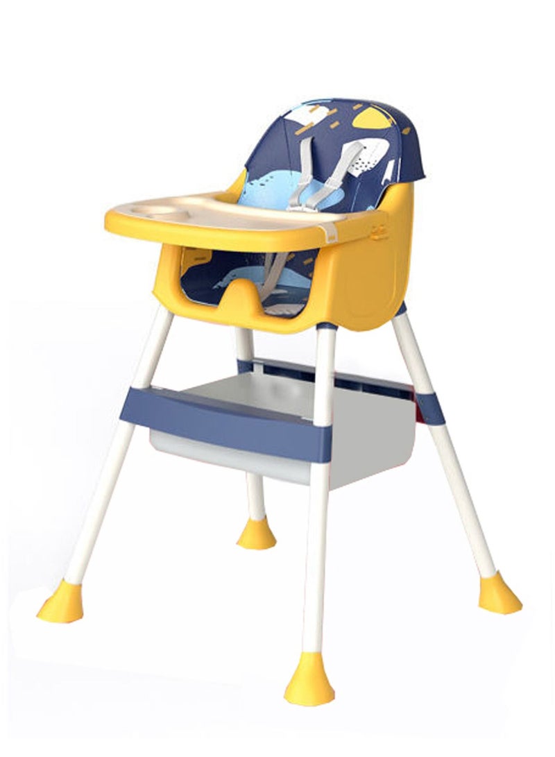 Baby 3 in 1 High Chair adjustable Hight for Babies and Toddlers