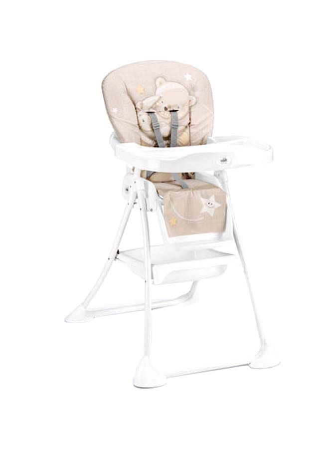 Baby High Chair - Feeding Chair, Removable Tray, 0 To 36 Months, Made In Italy, Comfortable, Soft Padding, Easy To Clean, 6 Heights, 3 Backrest Reclining Positions, 5-Point Safety Harness