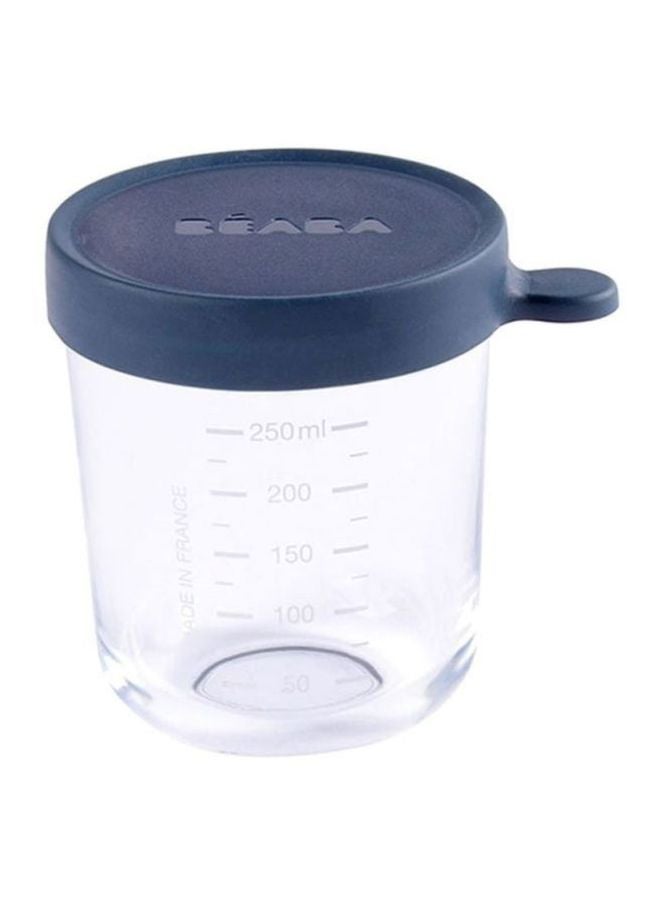 Food Conservation Jar, 250 ml - Dark Blue/Clear