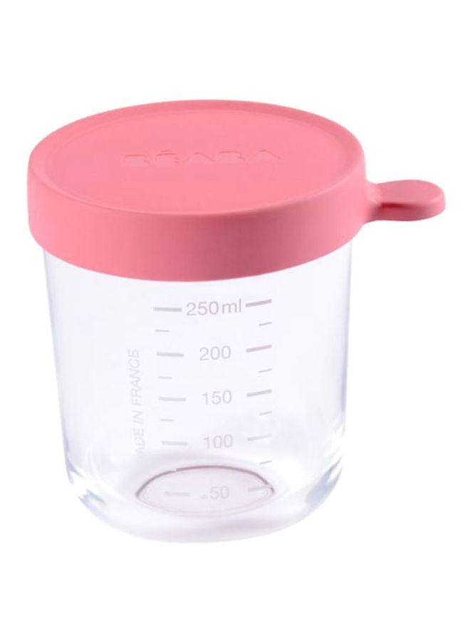 Conservation Glass Jar - Clear/Pink