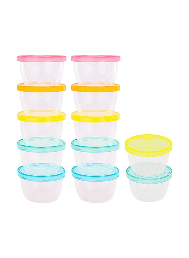 100% Airtight Reusable Jars, 250ml, Set of 12
