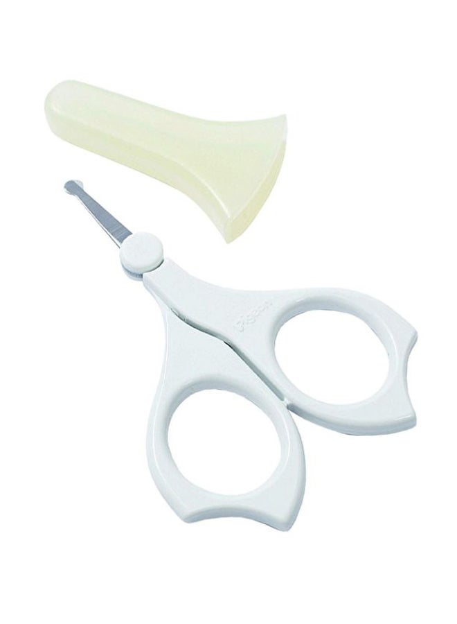 Safety Nail Scissors - Green/White