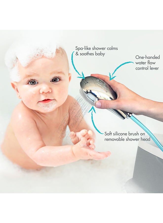 Baby Bath Rain Shower Retail Unit - Silver