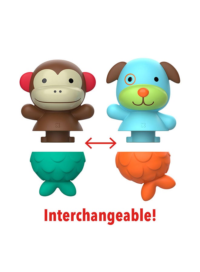 Zoo Mix & Match Flippers Monkey-Dog