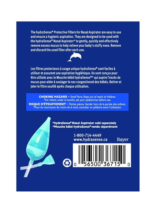 40-Piece Nasal Aspirator Protective Filters