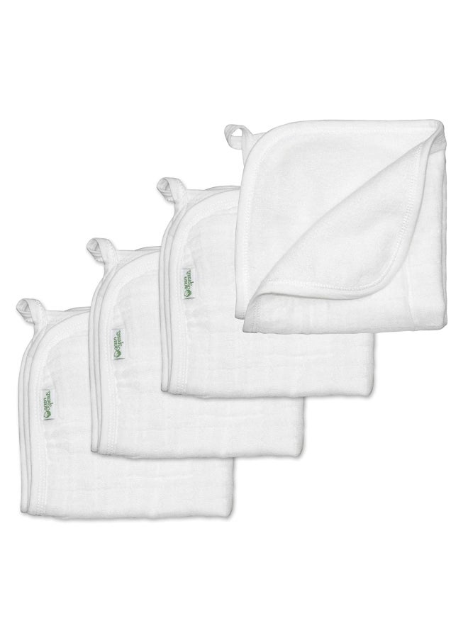 4-Piece Muslin Washcloth Set