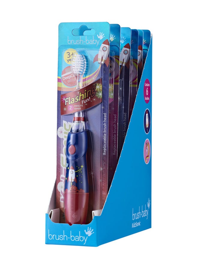 New Kidzsonic Rocket Electric Toothbrush 3+