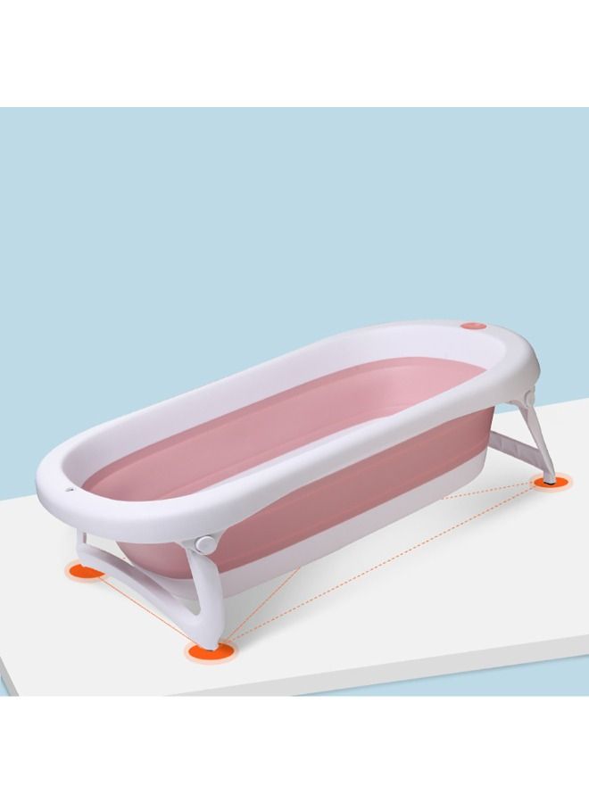 Baby Bathtub - Foldable Space-Saving Design, Non-Slip & Comfortable Bath for Newborns and Toddlers, Easy to Clean, Portable & Compact, Purple