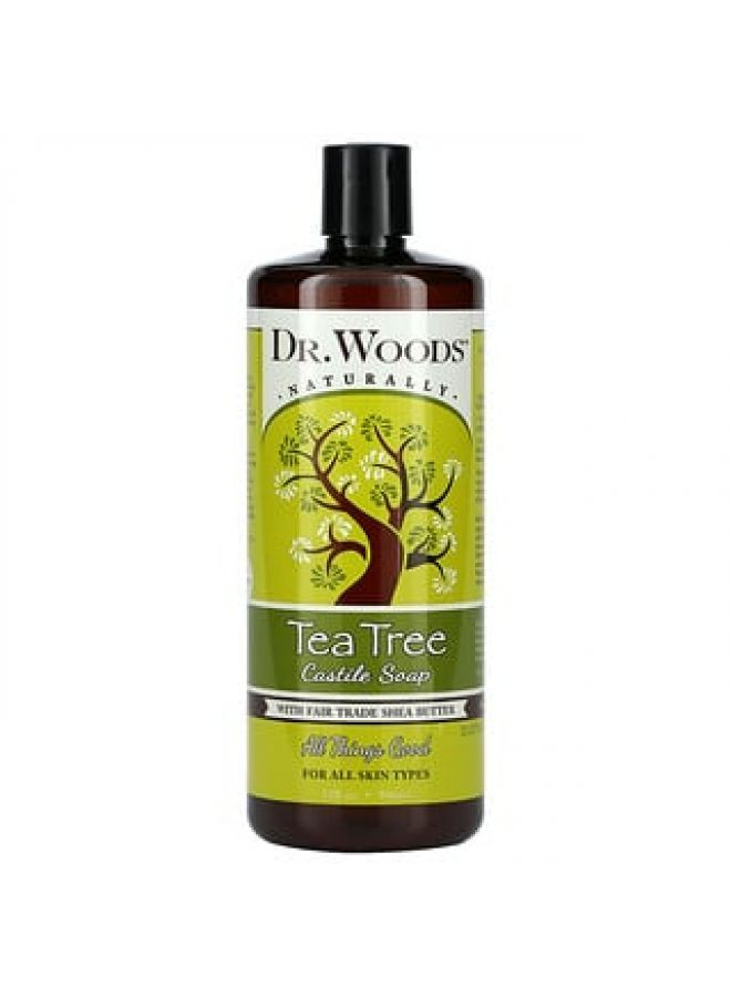 Dr. Woods Tea Tree Castile Soap with Fair Trade Shea Butter 32 fl oz 946 ml