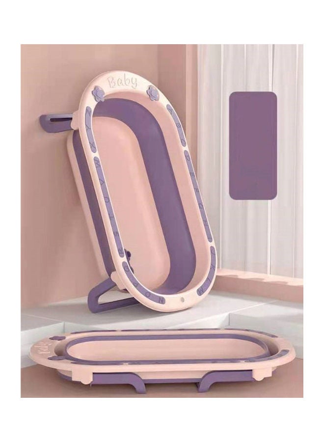 Folding Bath Tub For Newborn With Soft Edges, 0-6 Years, Purple
