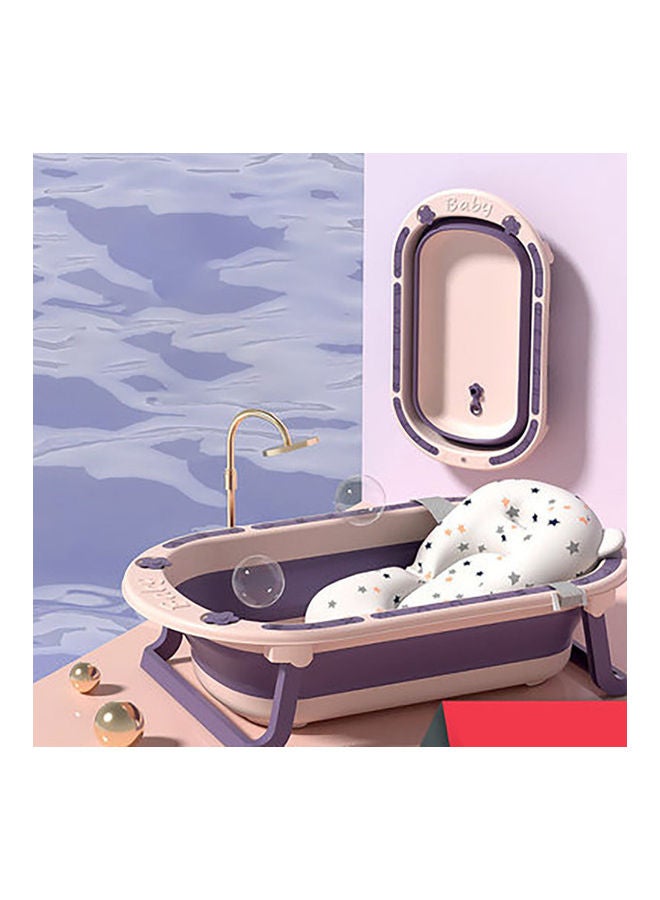 Folding Bath Tub For Newborn With Soft Edges, 0-6 Years, Purple