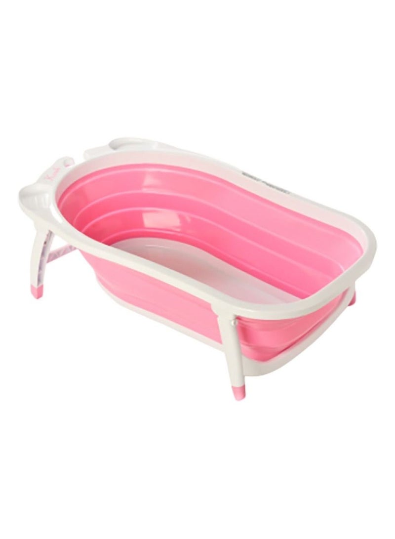 Pikkaboo Baby Foldable Portable Non-Slip Bath Tub - Pink