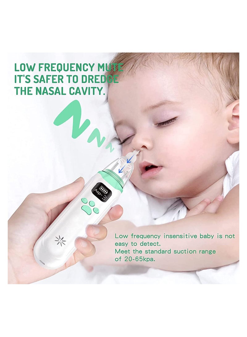 Automatic Baby Nasal Aspirator-Electric Baby Nasal Aspirator-Nasal Mucus Remover for Children/Toddlers/Kids/Infants, Rechargeable, with Music and Light Soothing Function