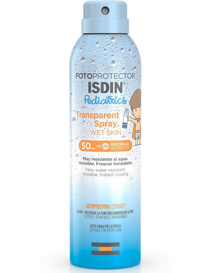 Fotoprotector  Transparent Spray Wet Skin Pediatrics SPF 50 250ml
