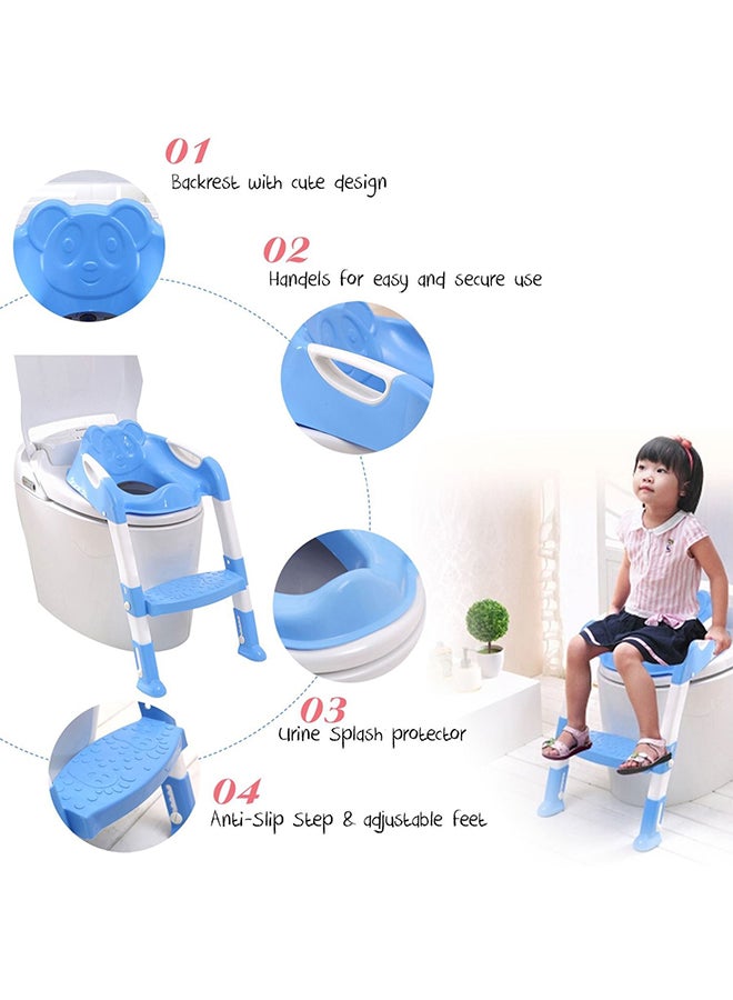 Children's Auxiliary Folding Toilet Trainer Ladder