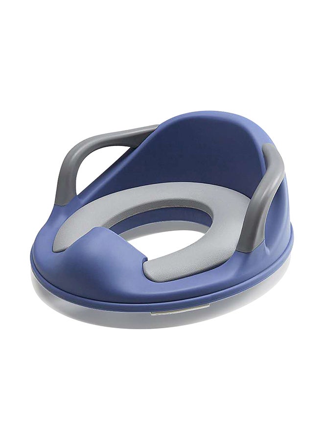 Potty Trainer Cushioned Seat Durable For Baby With Cushion And Handles - Blue