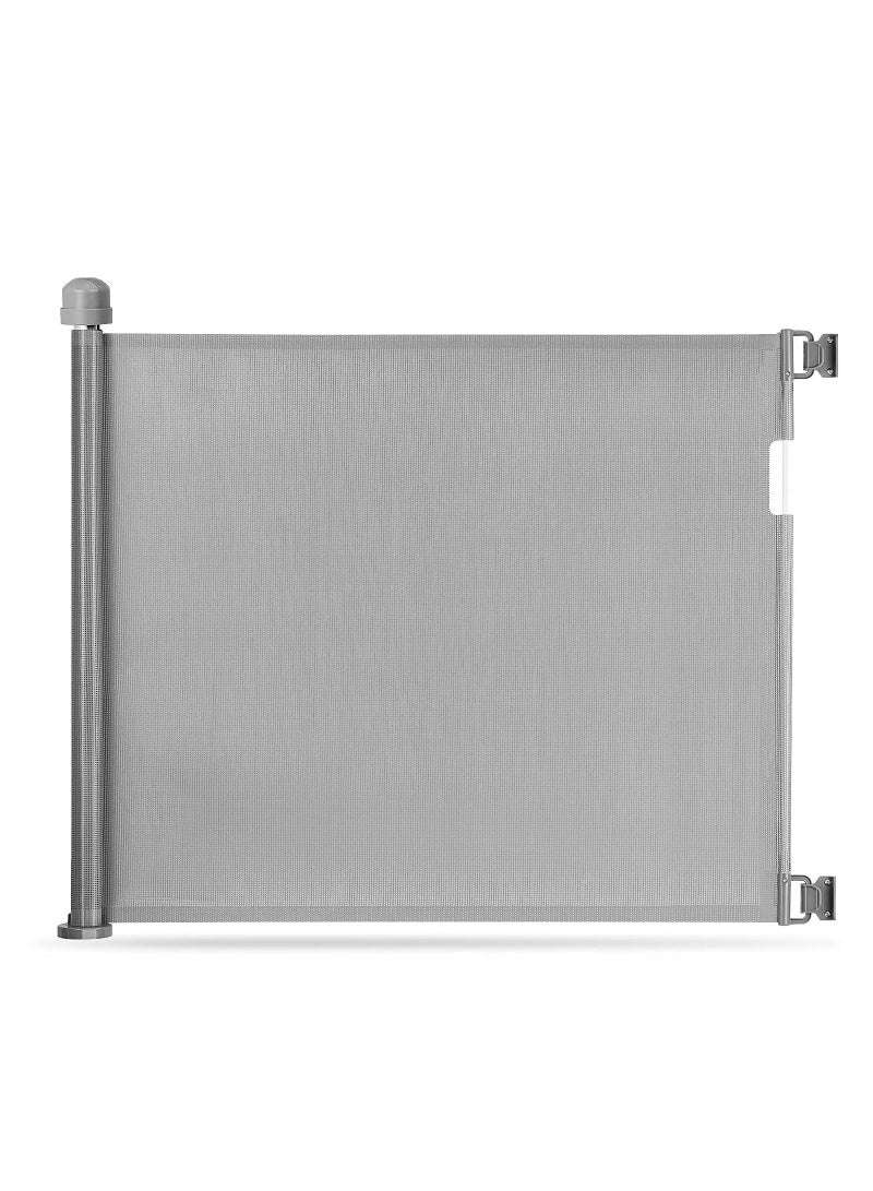 Baby Retractable Mesh Gate Suitable For 6 To 36 Months - Grey