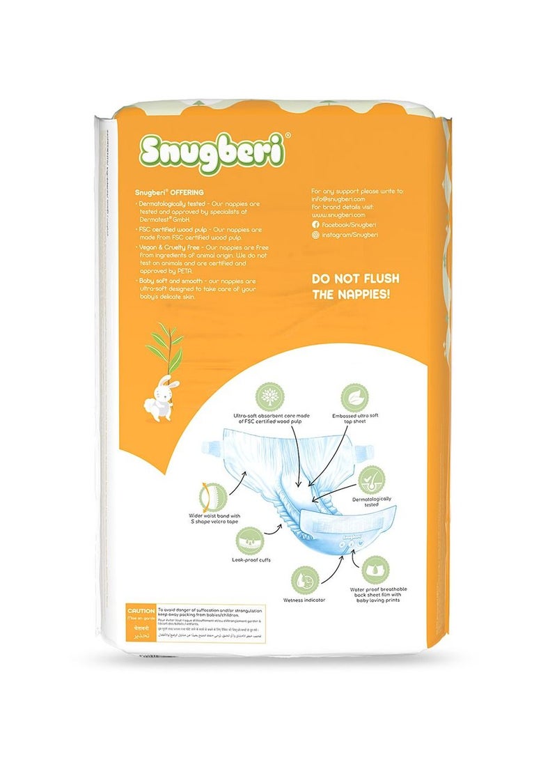 Premium Eco-Friendly Chlorine Free Feather Soft Printed Diapers Made Of Natural Wood Pulp With Wetness Indicator Diaper Size 5 X Large 11-18Kg - Mega Pack 54'S