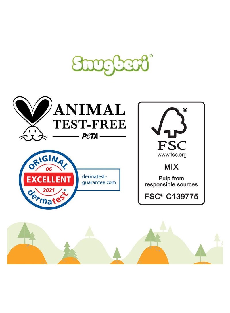 Premium Eco-Friendly Chlorine Free Feather Soft Printed Diapers Made Of Natural Wood Pulp With Wetness Indicator Size 1 New Born 2-5Kg - Mega Pack 80'S