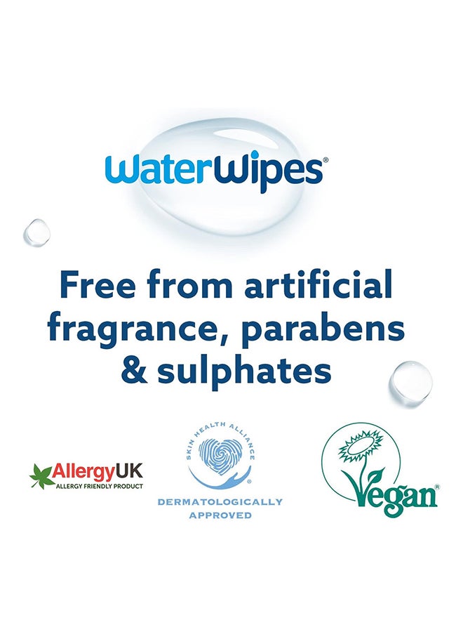 Original Plastic Free Baby Wipes, 720 Wet Wipes, 99.9% Water Based And Unscented For Sensitive Skin Pack of 12