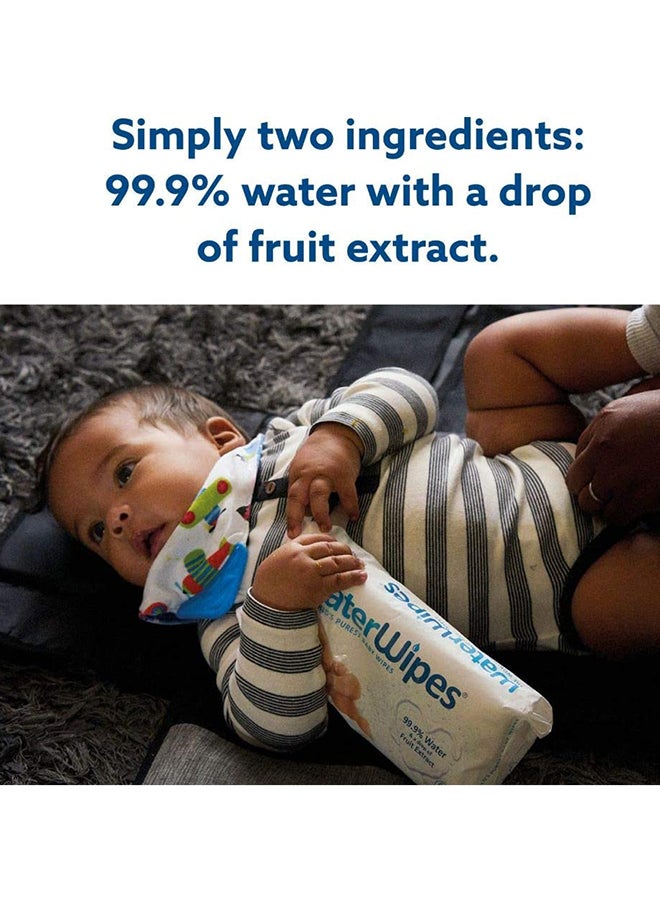 Original Plastic Free Baby Wipes, 720 Wet Wipes, 99.9% Water Based And Unscented For Sensitive Skin Pack of 12