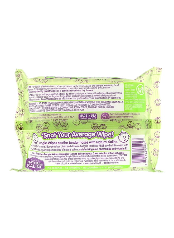 Pack Of 6 Wet Saline Nose Wipes, 30 Count