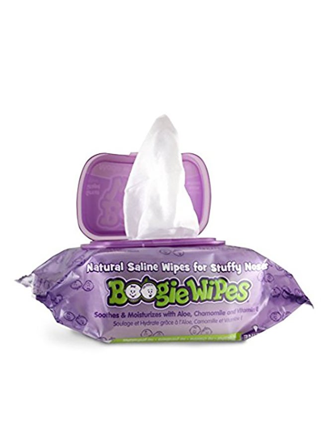 Pack Of 6 Natural Saline Nose Wipes, 30 Count