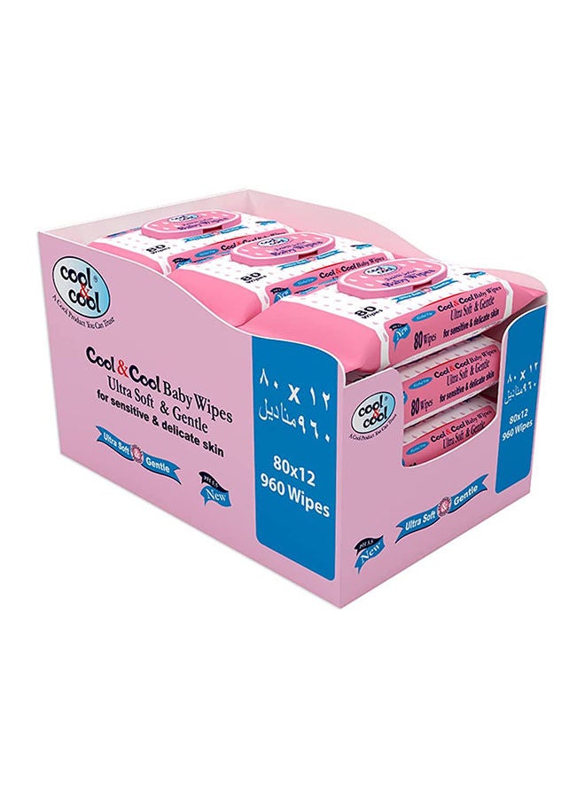 Baby Wipes 80S Pack Of 12