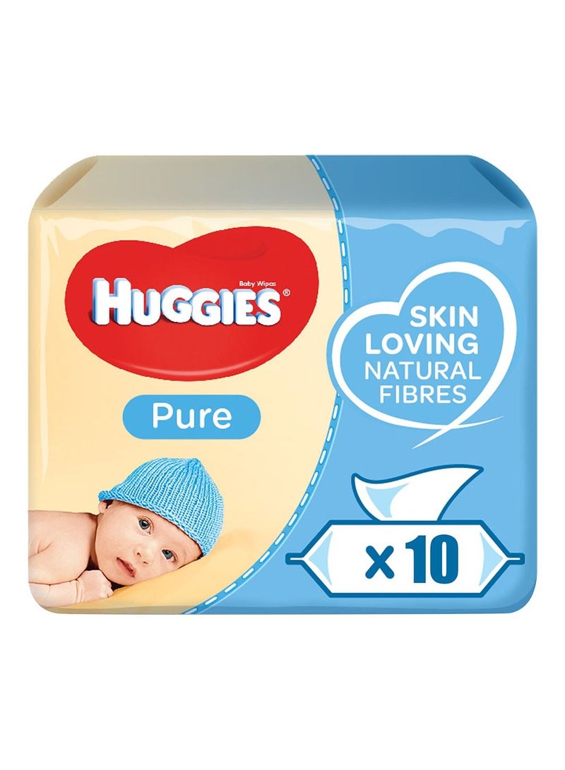 Baby Wipes Pure, 56s X 10 Pack (560 Wipes)
