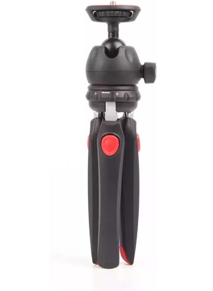 Top Mini Portable Fold-able Extendable Tripod Stand for Mobile Phones and DSLR with Universal Mobile Phone Holder Convenient Telescopic Mini Tripod Table(MT-35)