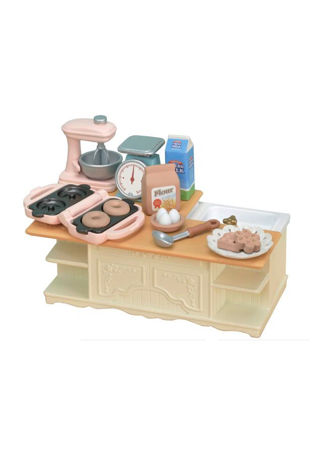 18-Piece Doll House Kitchen Island Set CC1834