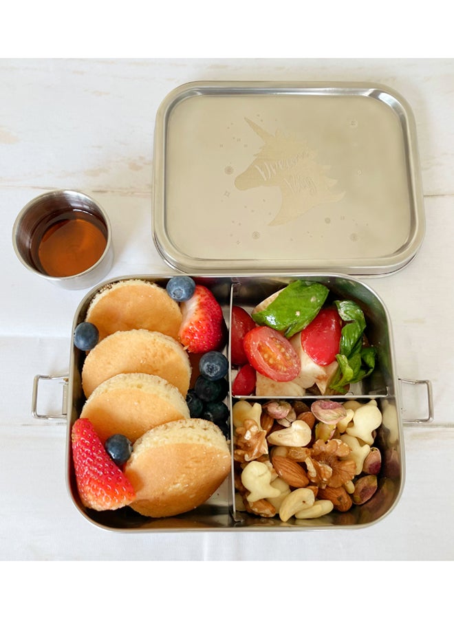 3 Compartment Stainless Steel Lunch Box