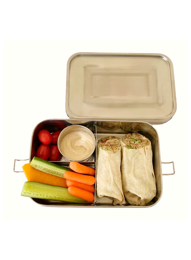 3 Compartment Stainless Steel Lunch Box