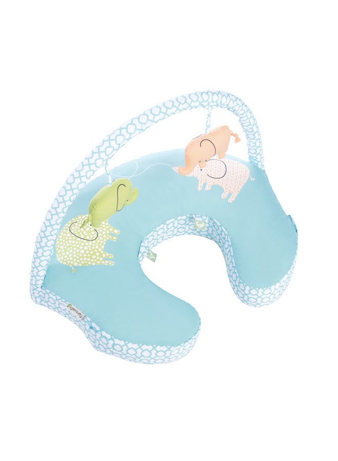 Plenti And Nursing Pillow With Toy Bar