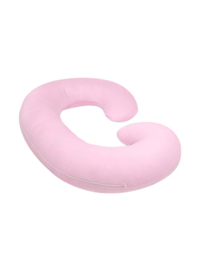 C Shape Pregnancy Pillow - Light Pink