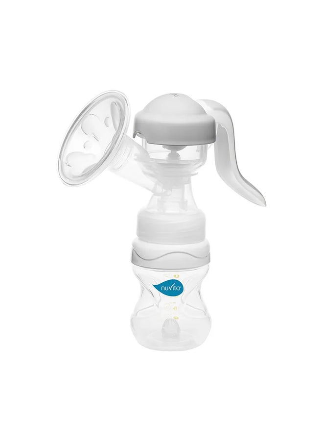 Materno Twist Rotatable Manual Breast Pump - White