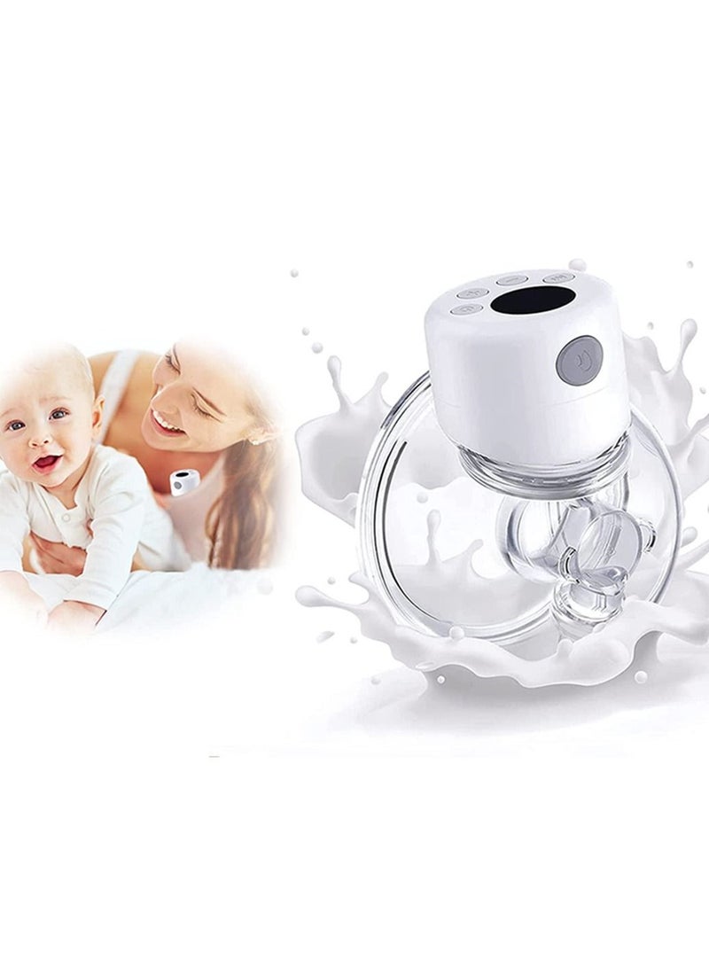 Electric Wearable Breast Pump, Portable Wireless Breastfeeding Pump Hand Free Breastpump, 2 Modes, 9 Adjustable Suction Level