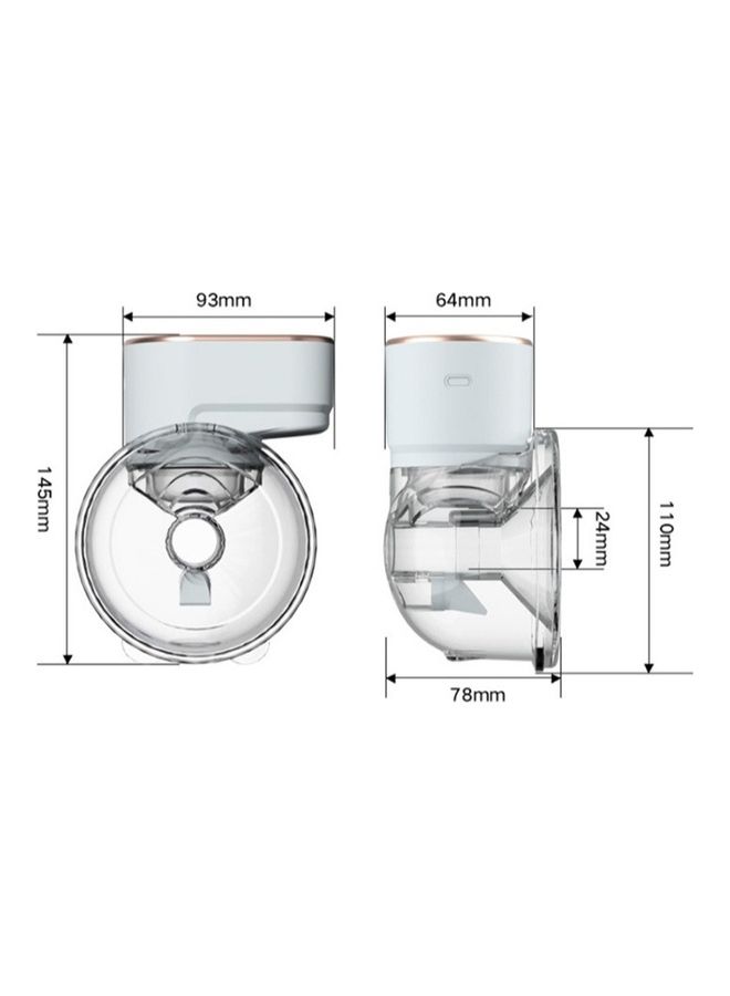 Intelligent Wearable Electric Breast Pump Silent Integrated Invisible Automatic Milker-S10